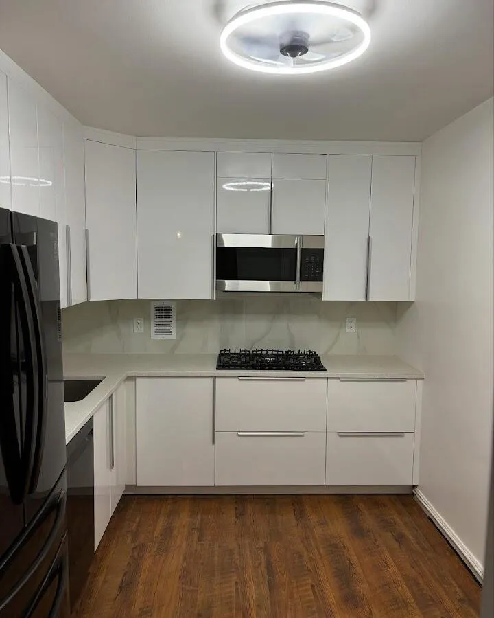 Renovated kitchen with quartz countertops in Wayne